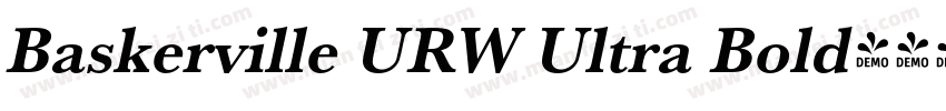 Baskerville URW Ultra Bold字体转换